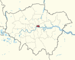 City of London (ceremonial county) in its region